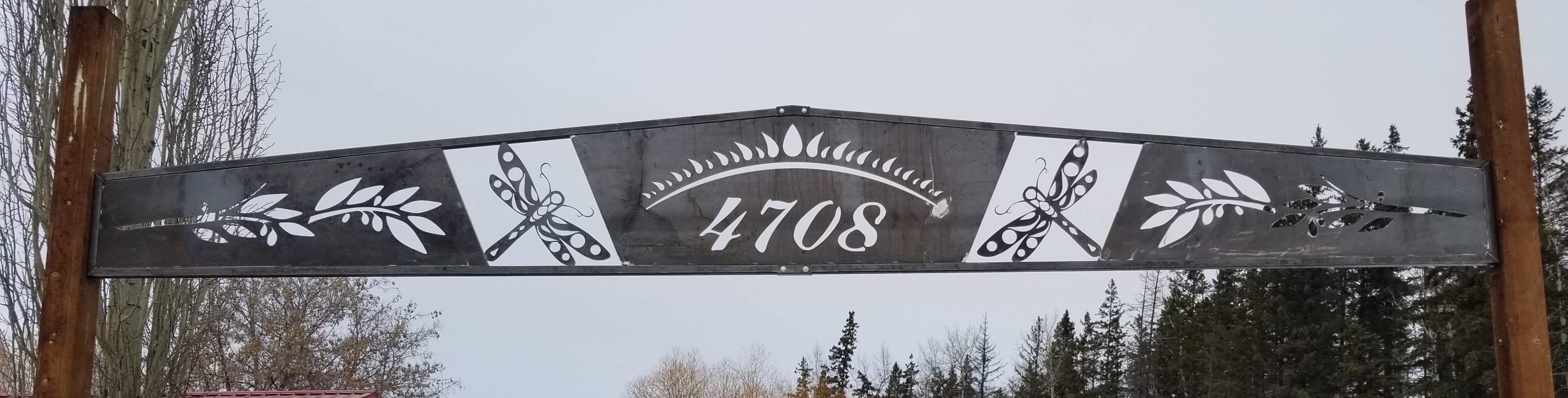 Custom address sign